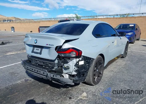 2024 BMW M240 I xDrive из США, поврежденный, VIN 3MW53CM06R8D83628